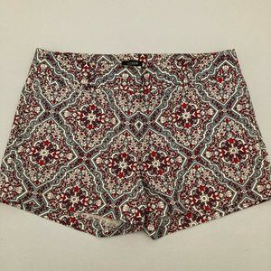 J. CREW vintage patterned shorts, size 0